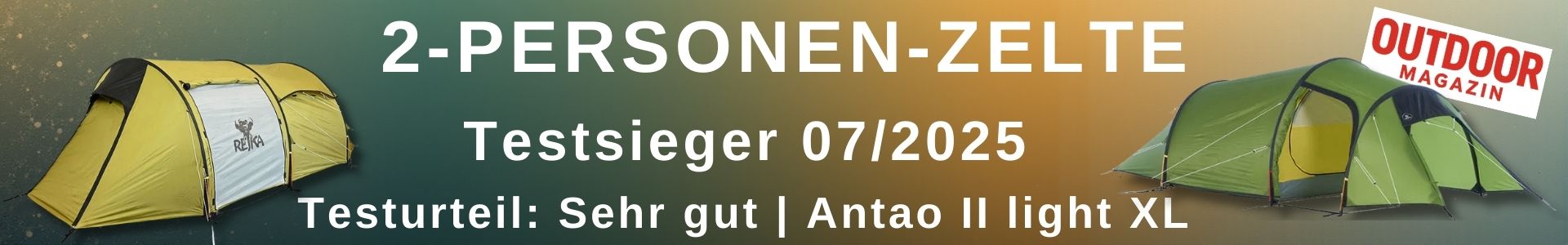2-Personen-Zelt-Banner-Testsieger