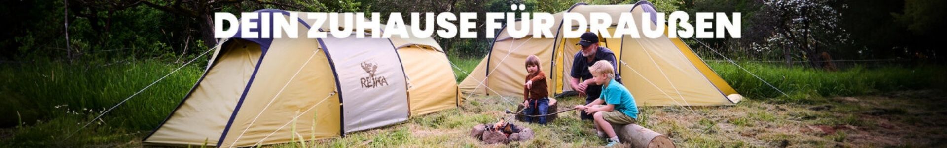 Rejka Trekkingzelt in der Natur – robuste Outdoor-Zelte