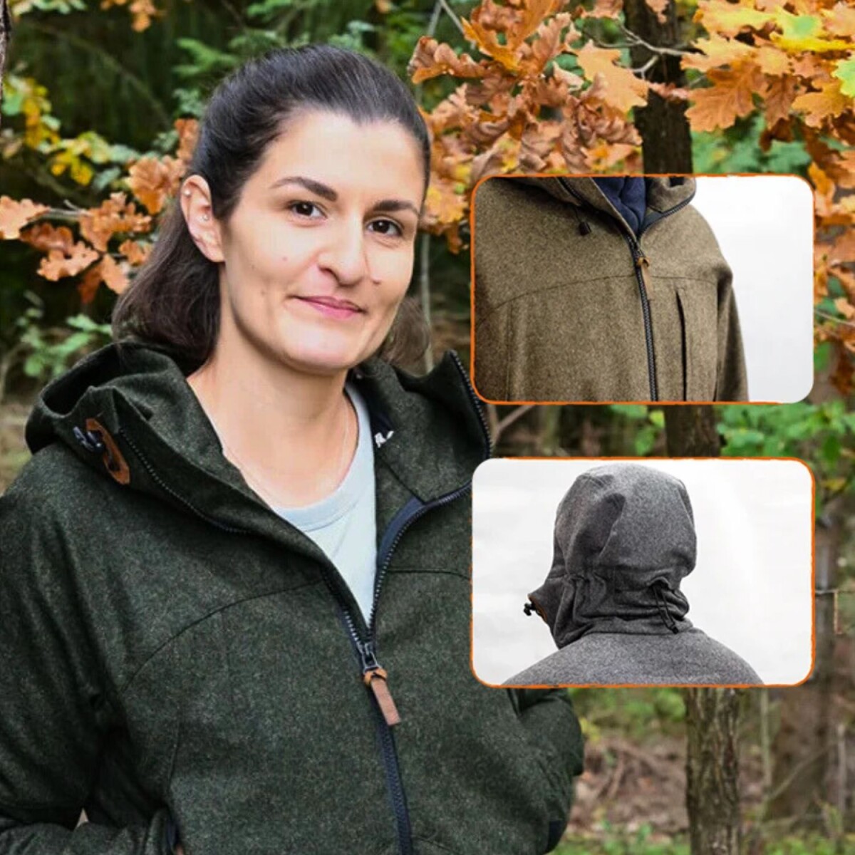 Damen Lodenjacke *Waldfee* | Robuste Outdoorjacke aus 100% Loden