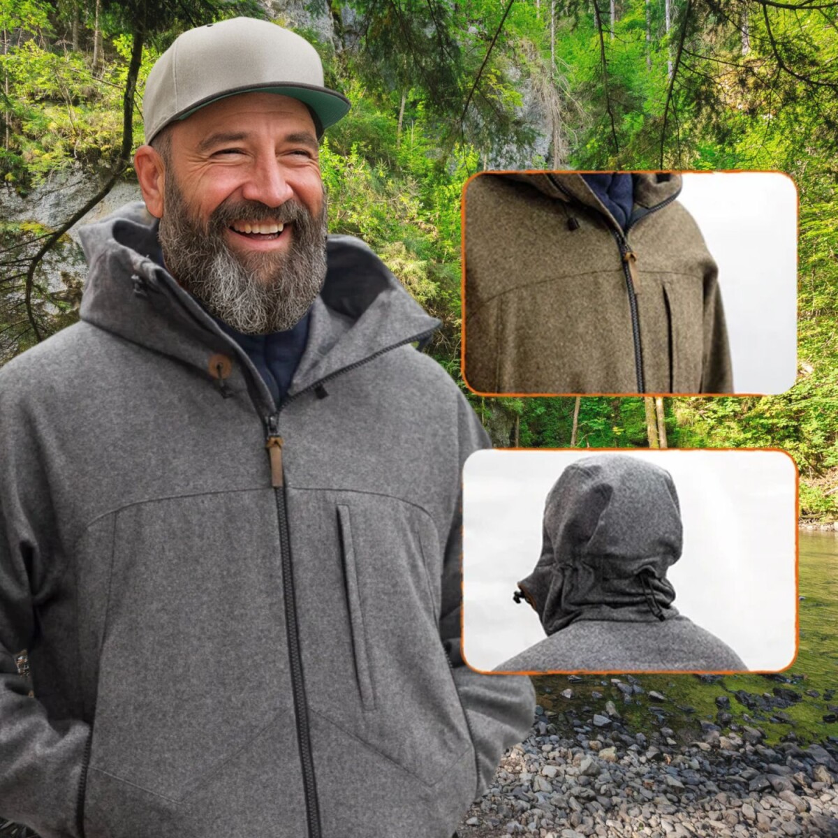 Herren Lodenjacke *Hotzenplotz* | Robuste Outdoorjacke aus 100% Loden